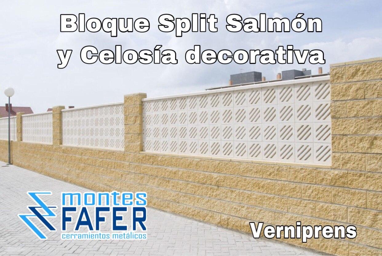 Bloque split salmon y celosia decorativa MontesFafer