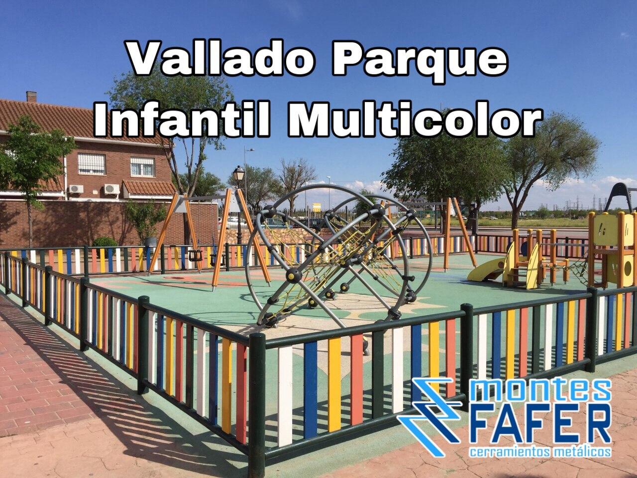 Vallado multicolor parque infantil MontesFafer
