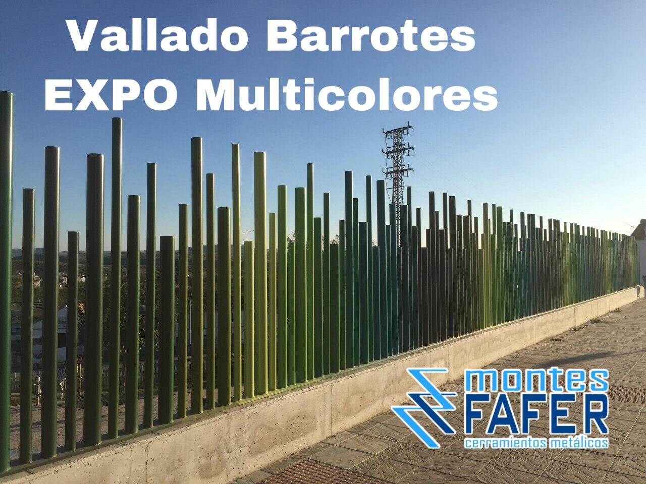 Verja barrotes expo multicolores MontesFafer