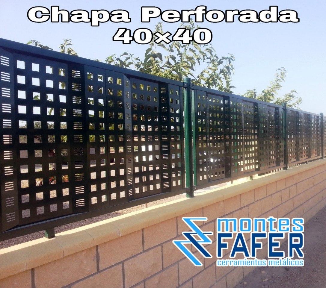 Chapa perforada, plegada de inoxidable